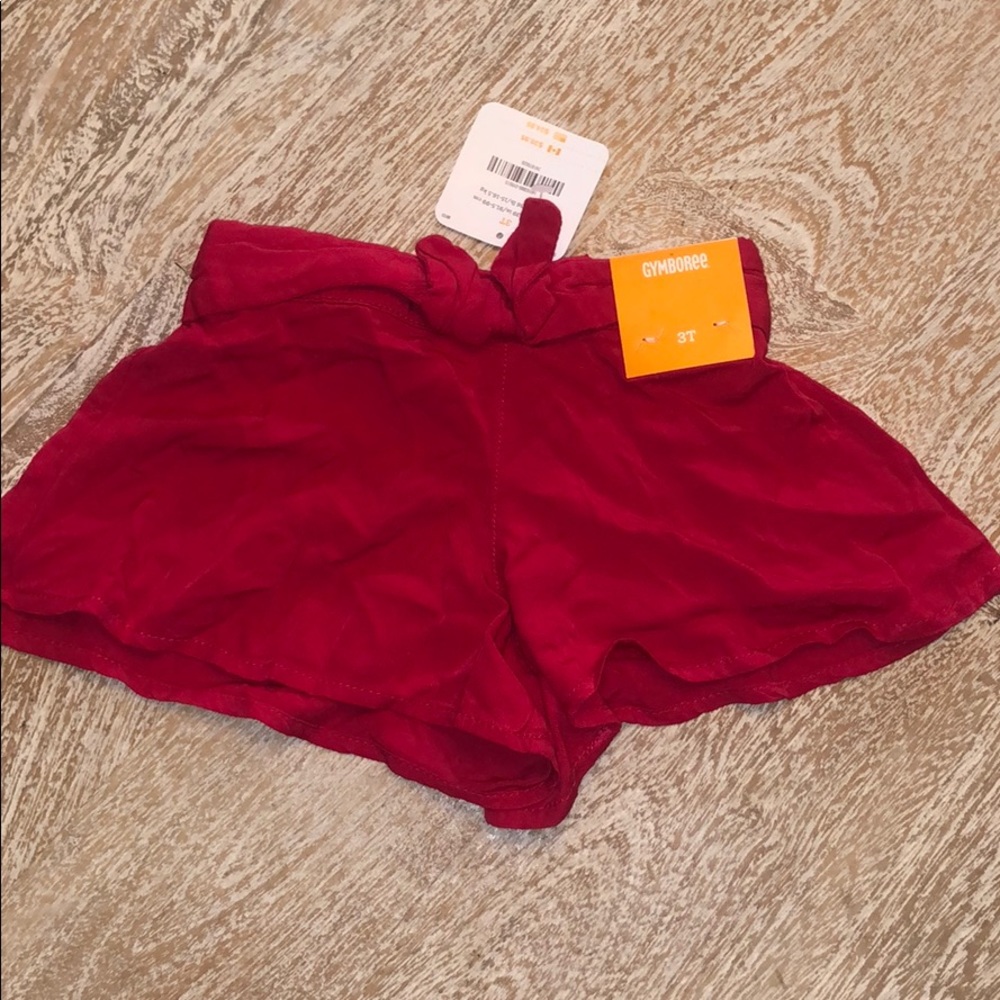 NWT Gymboree shorts red 3T